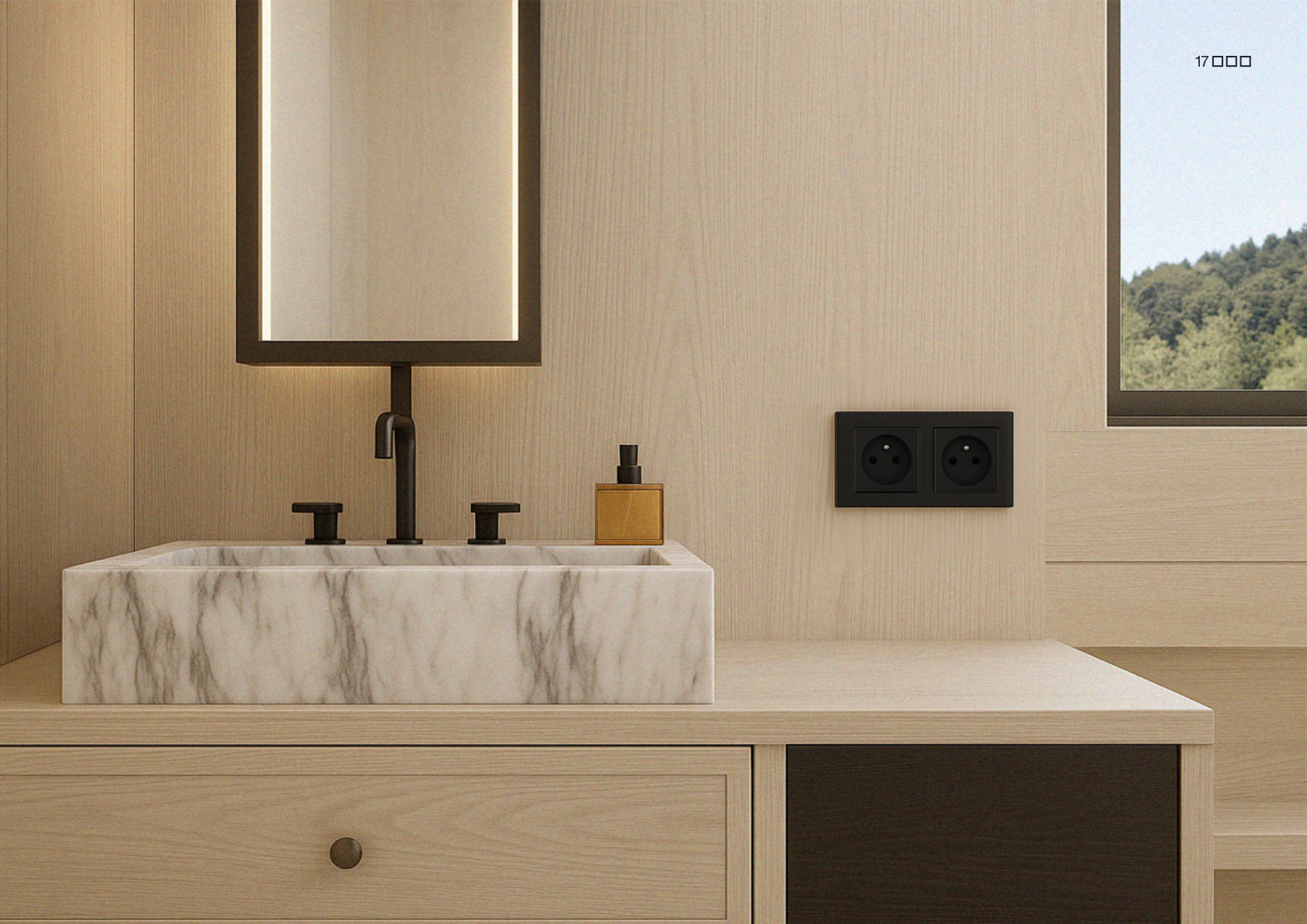 Installation d'un interrupteur design Livolo dans un intérieur premium